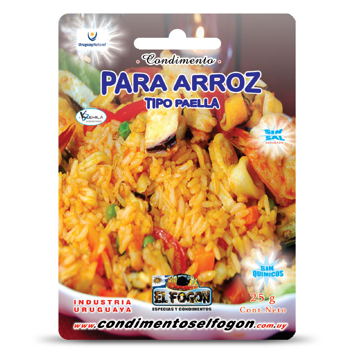 Condimento para Arroz tipo Paella