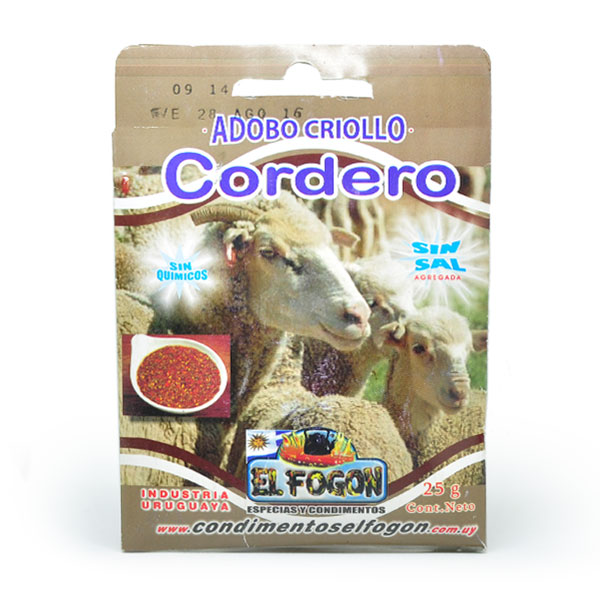 Adobo criollo cordero